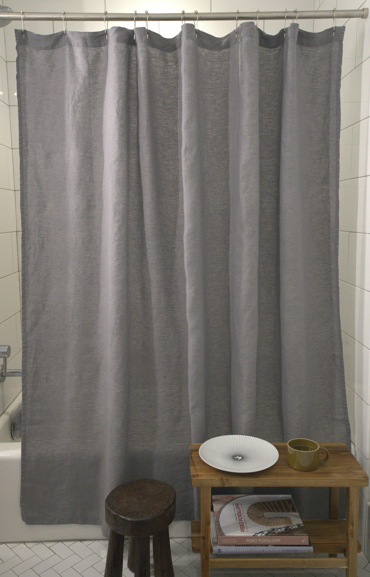 The Linen Shower Curtain