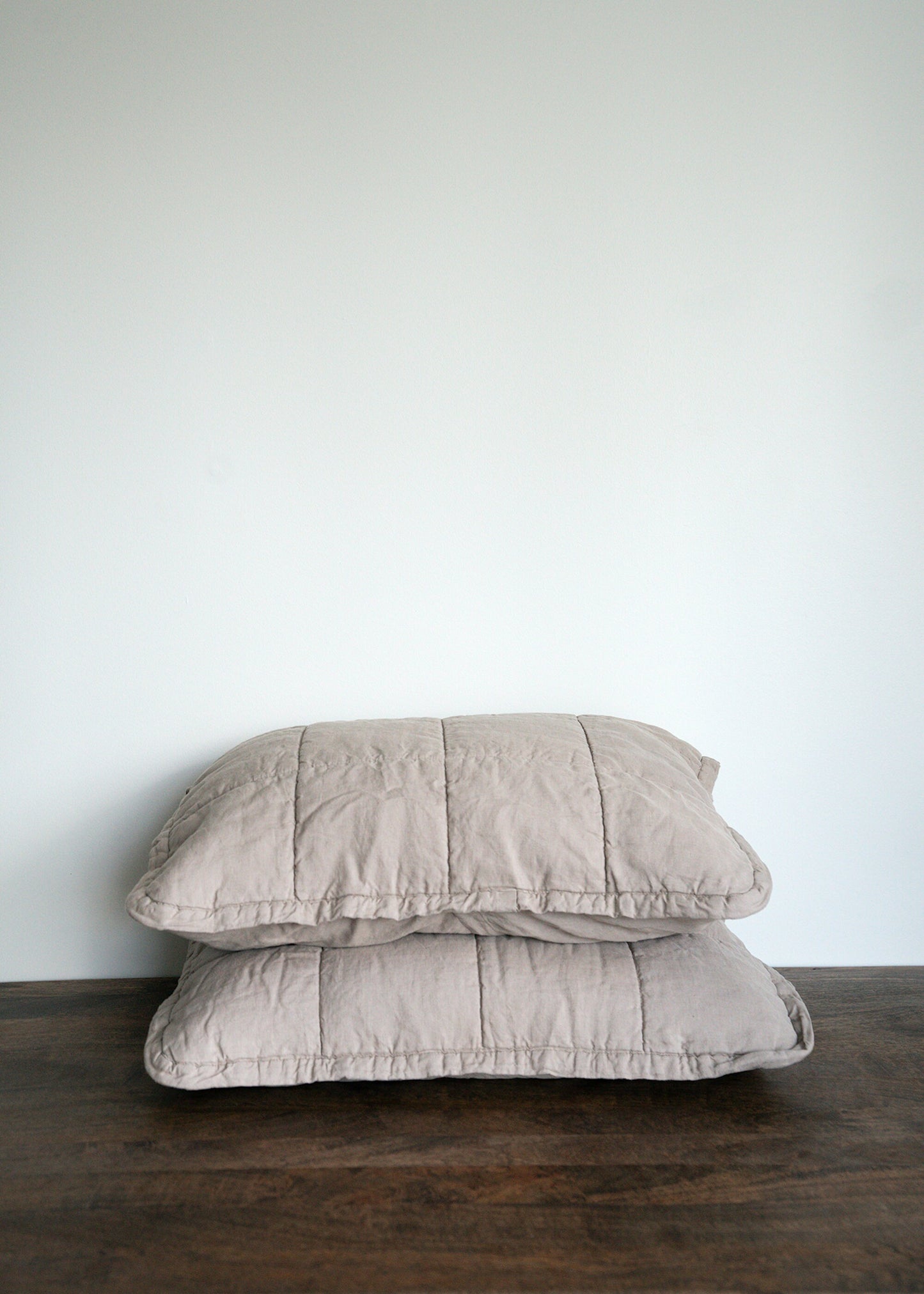 The Linen Quilted Sham Set