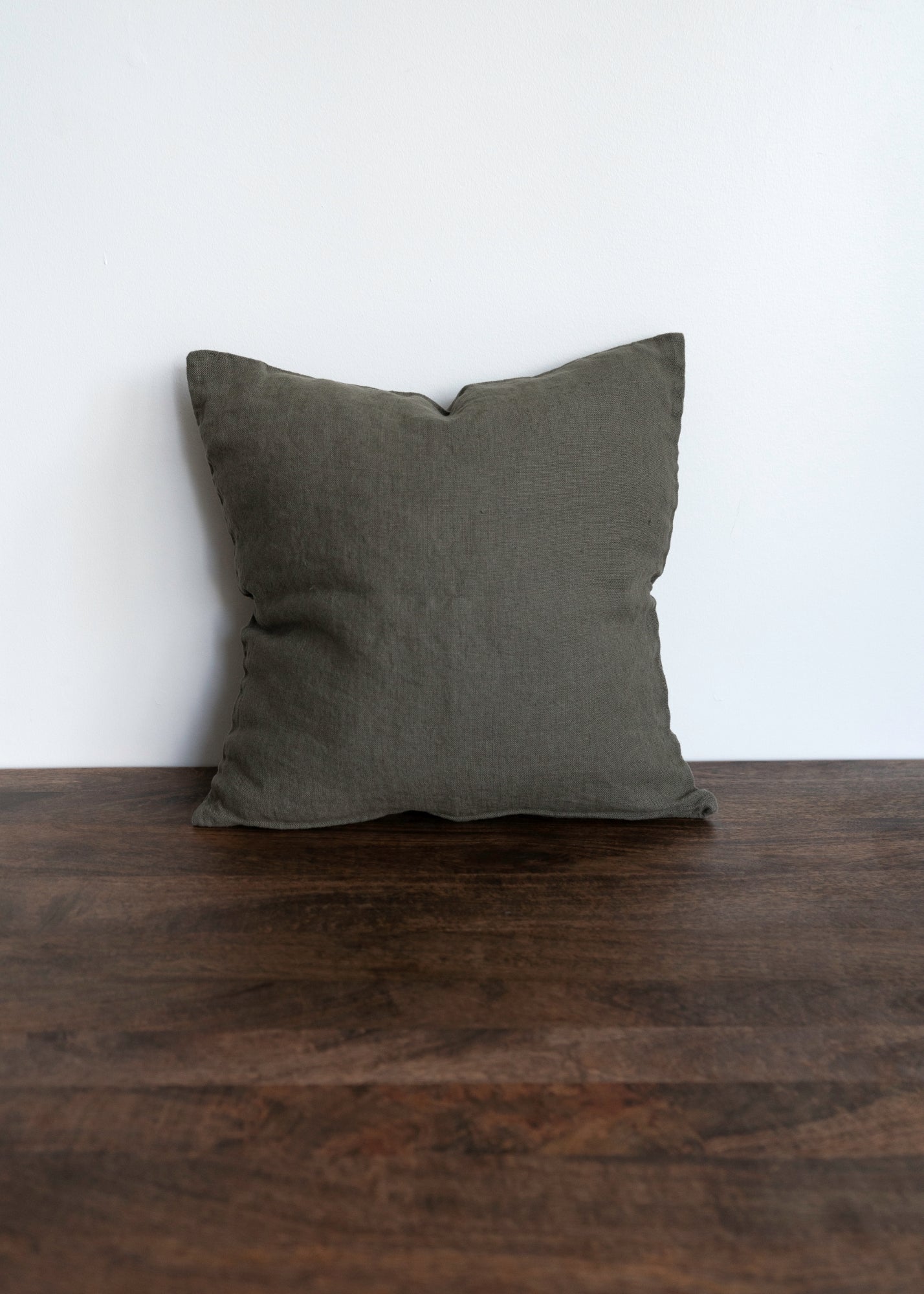 Square Cushion Cover - European Flax Linen - Clementine Threads